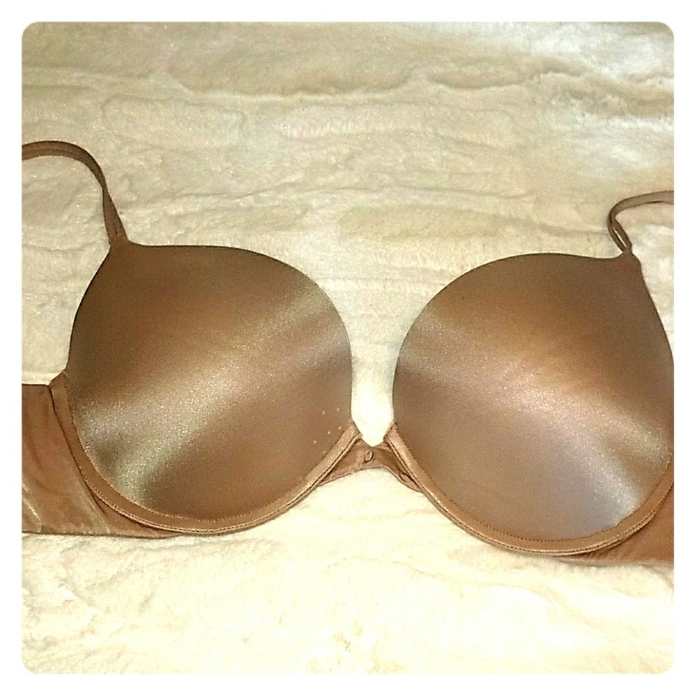 Victoria's Secret Very Sexy Push -Up Beige Satin